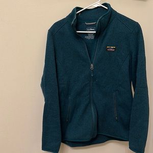 LL Bean - fleece jacket - evergreen (color) - women’s size M